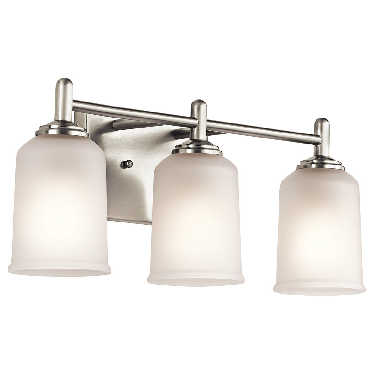 Shailene 3 Light 21 inch Brushed Nickel Wall Mt Bath 3 Arm Wall Light