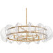 Seraphina 8 Light 40.25 inch Distressed Brass Chandelier Ceiling Light