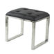 Console 48 X 15.7 X 30.7 inch Black/Silver Table & Stools