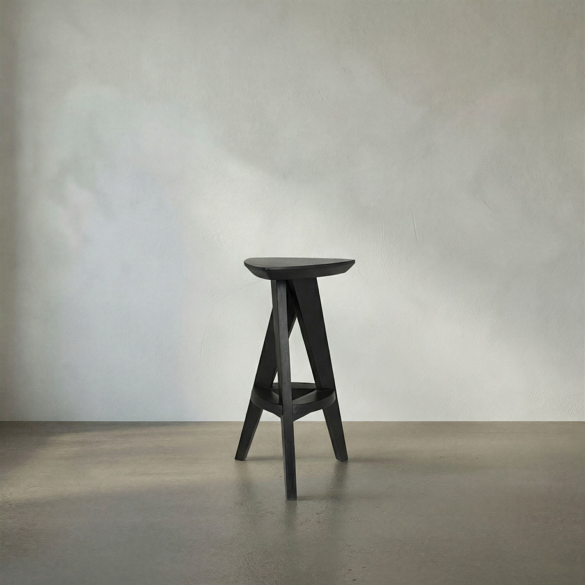 Twist 26.5 inch Charcoal Black Counter Stool