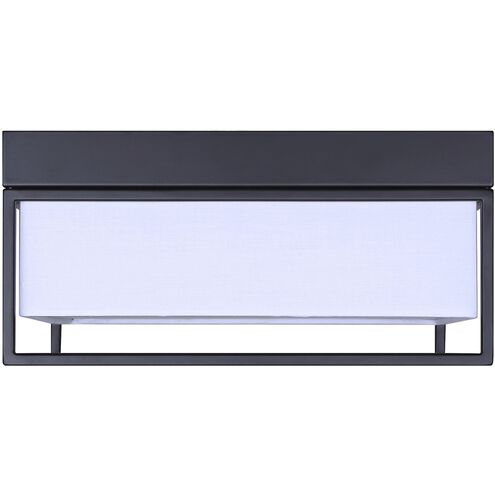 Bretton LED 12 inch Black Flush Mount Ceiling Light