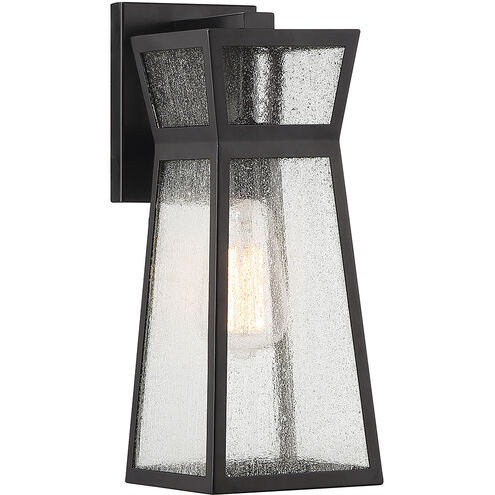 Millford 1 Light 14 inch Matte Black Outdoor Wall Lantern