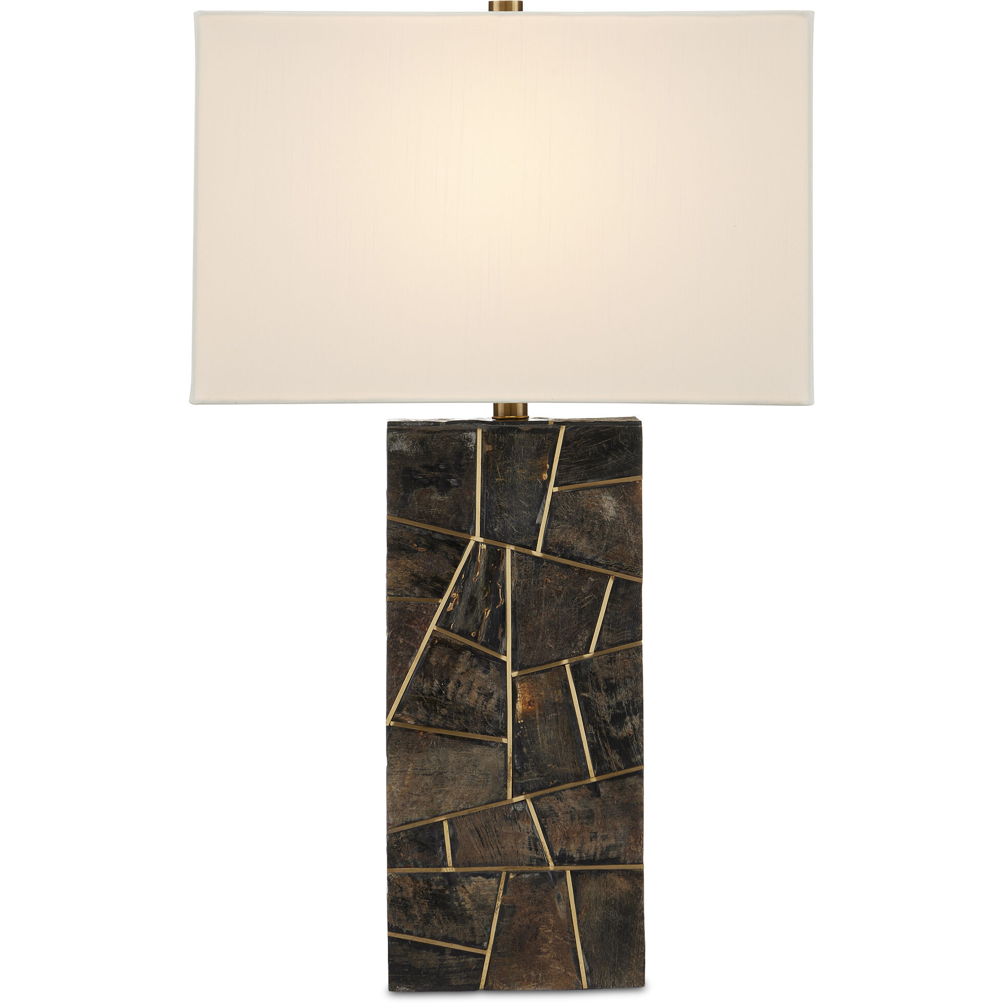 Carina 28 inch 150 watt Natural and Brass Table Lamp Portable Light