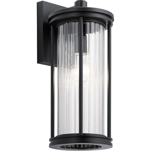 Barras 1 Light 16 inch Black Outdoor Wall, Medium