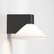 Conic 1 Light 9.33 inch Matte Black Bathroom Wall Light