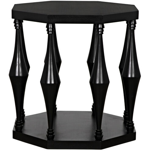Marceo 26 X 26 inch Hand Rubbed Black Side Table