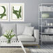 Rings of Water Green and Metallic and White Framed Art