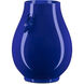 Ocean Blue 13.75 X 10.25 inch Deer Ears Vase