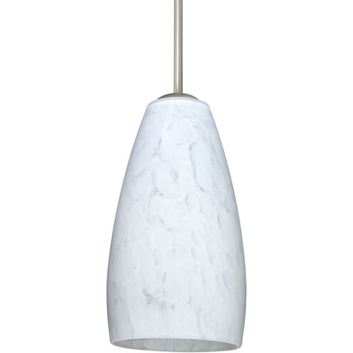 Chrissy 1 Light Satin Nickel Cord Pendant Ceiling Light