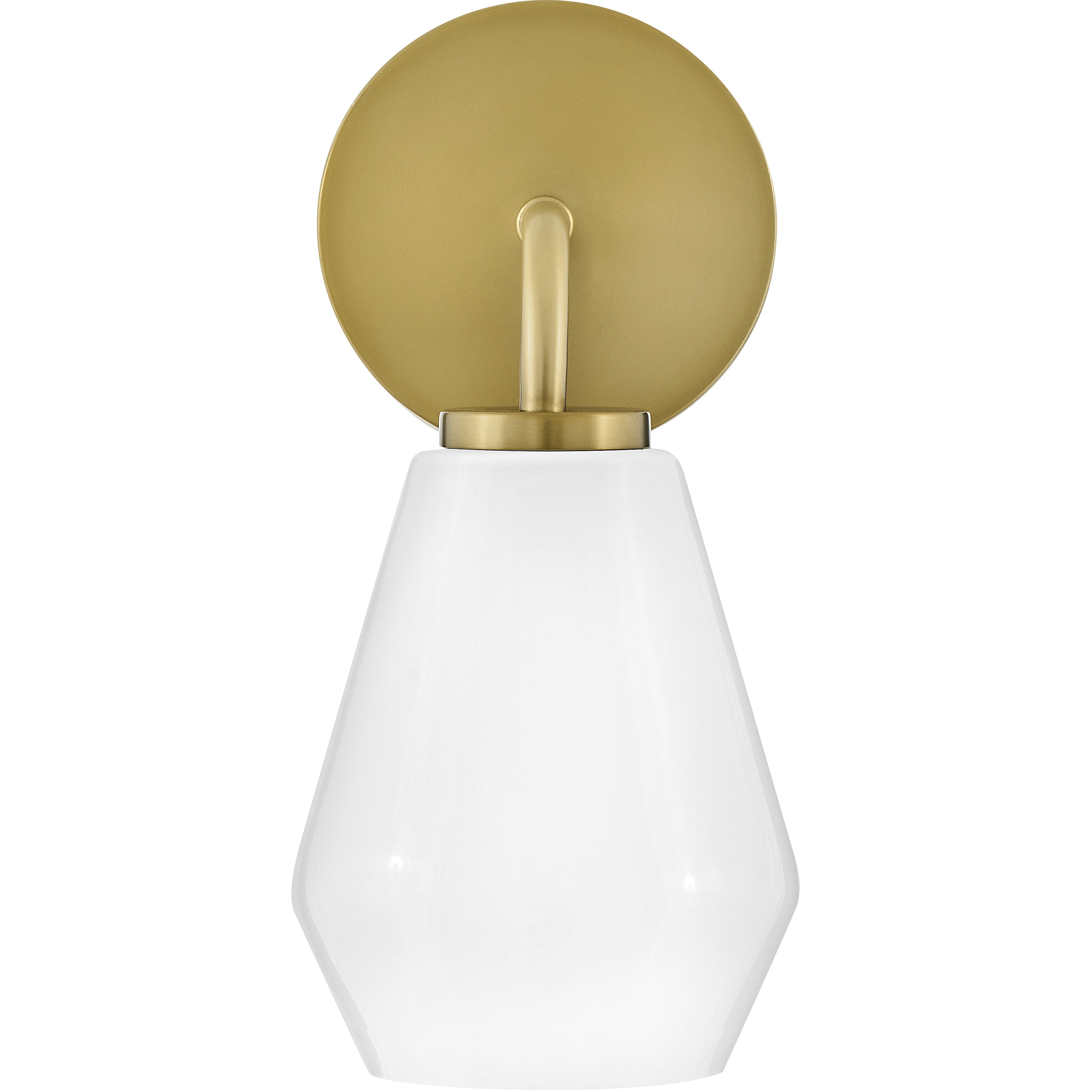 Gio LED 7.25 inch Lacquered Brass Bath Light Wall Light