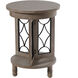 Tipton 24 X 18 inch White Washed and Black Side Table