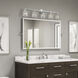 Catania 5 Light 42 inch Polished Chrome Vanity Wall Sconce Wall Light, Large