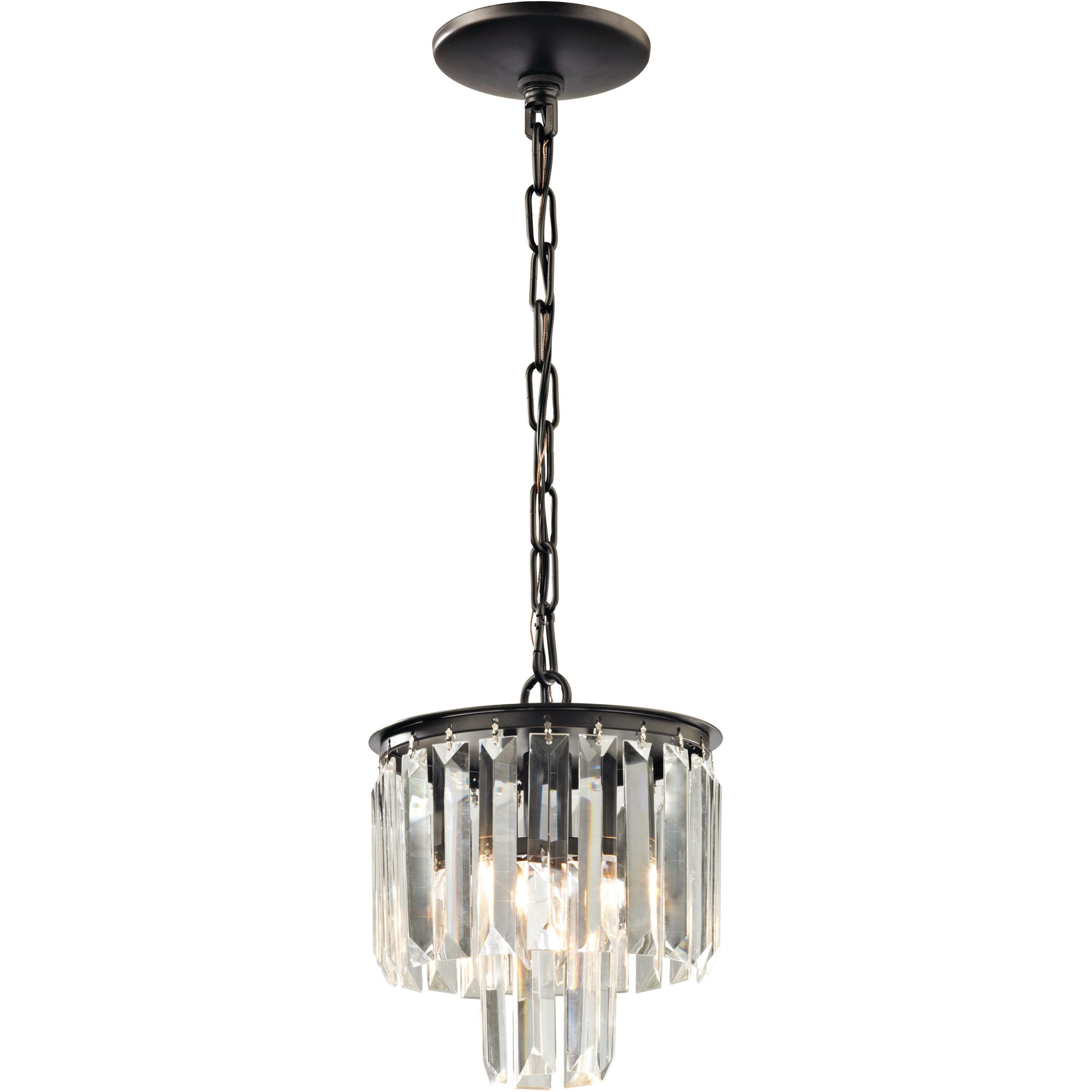 Palacial 1 Light 8 inch Oil Rubbed Bronze Mini Pendant Ceiling Light