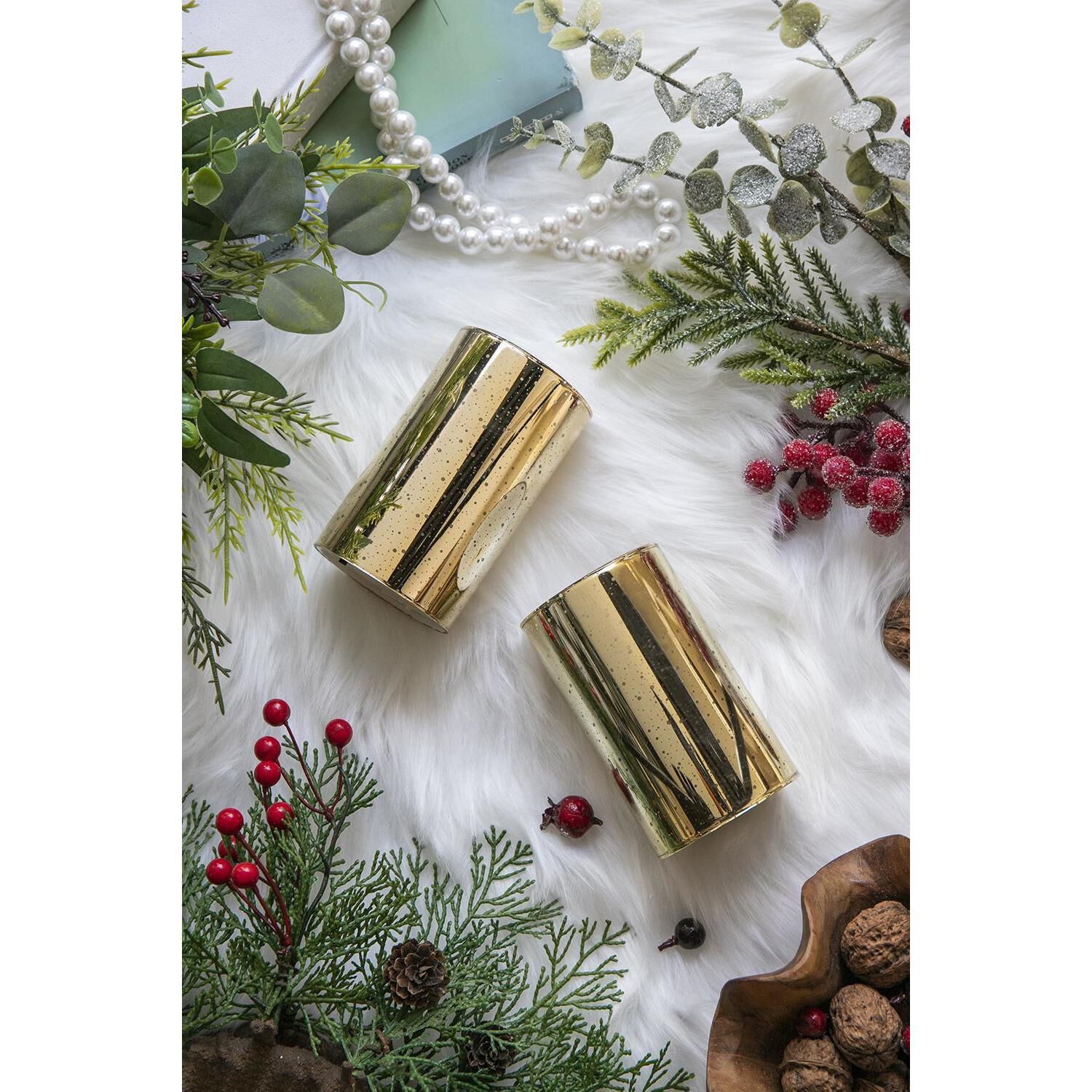 Speckled 5 X 3 inch LED Candle