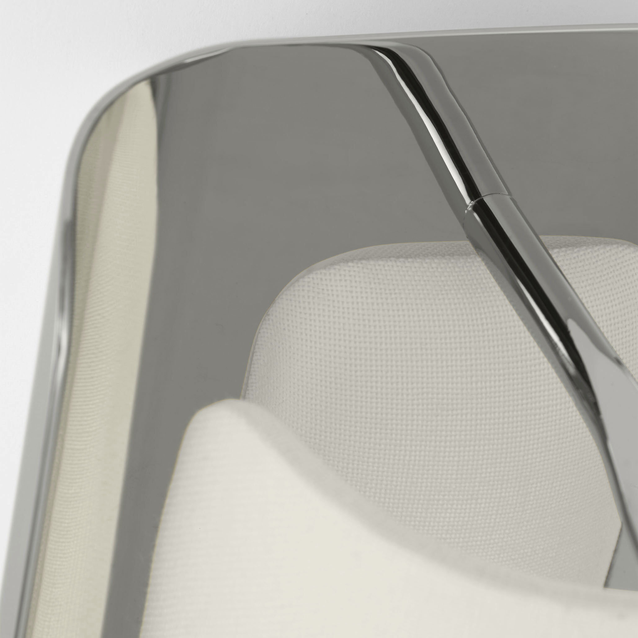 Windsor Smith Penumbra LED 6 inch Polished Nickel and Linen Sconce Wall Light