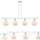 Ballston Athens LED 48 inch White and Polished Chrome Island Light Ceiling Light in Matte White Glass