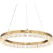 Segovia 28 inch Warm Brass Chandelier Ceiling Light