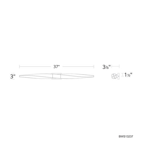 Kindjal LED 3.5 inch Black ADA Wall Sconce Wall Light, Beyond