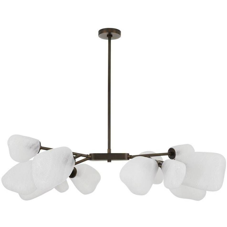 Grozny 12 Light 44 inch English Bronze Chandelier Ceiling Light