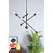 Axel 6 Light 29 inch Black Pendant Ceiling Light