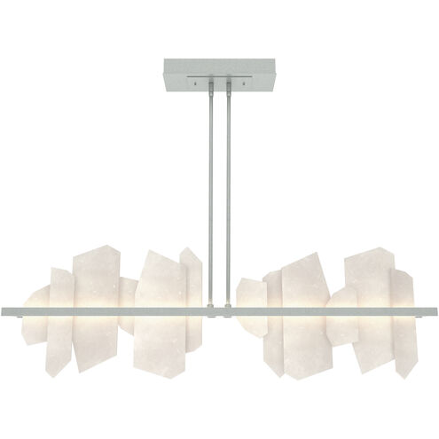 Volterra Linear Pendant Ceiling Light in Vintage Platinum