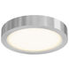 Delta LED 6 inch Satin Nickel Flushmount Ceiling Light, Indoor/Outdoor