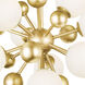 Element LED 16 inch Sun Gold Chandelier Ceiling Light