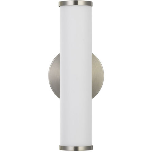 Brentwood LED 5 inch Brushed Steel Vanity Light Wall Light