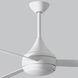 Atlas Donaire 52 inch Gloss White Outdoor Ceiling Fan, Coastal Wet Rated