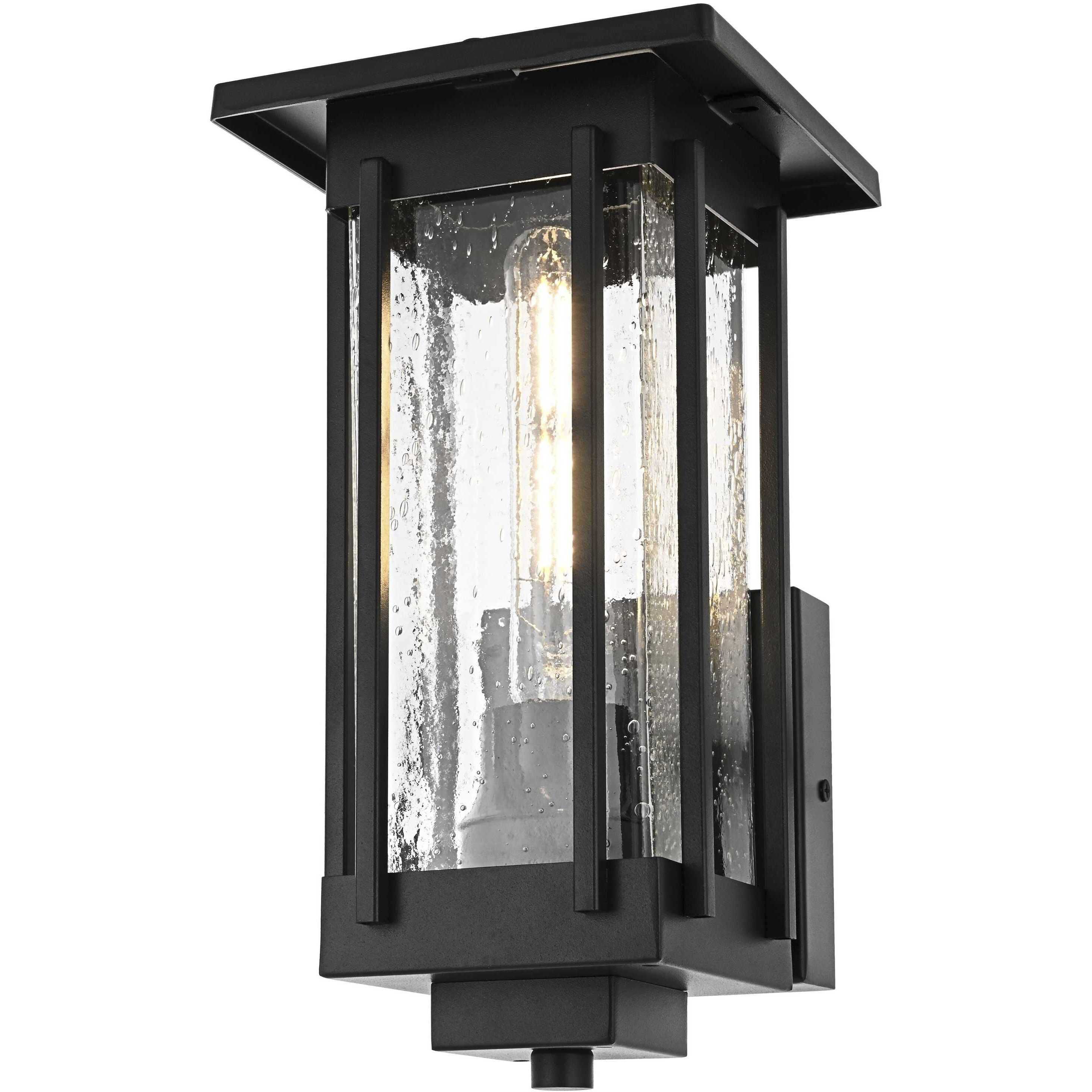 Melvale 1 Light 13 inch Black Outdoor Wall Sconce