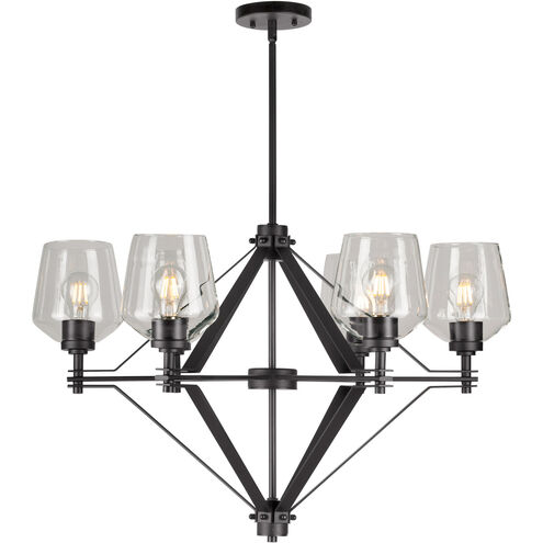 Chalice 6 Light 31 inch Black Chandelier Ceiling Light