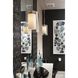 Double Glass 1 Light 7.75 inch Polished Chrome Pendant Ceiling Light