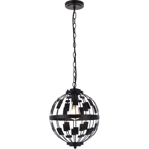 Levante 1 Light 12 inch Black Pendant Ceiling Light