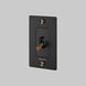 1G Toggle 120-277 Black / Warm Sunset Light Switch