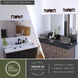 Carrington LED 23.75 inch Matte Black and Deep Walnut Bathroom Light Wall Light