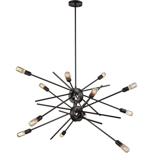 Xenia 12 Light 42 inch Oil Rubbed Bronze Chandelier Ceiling Light