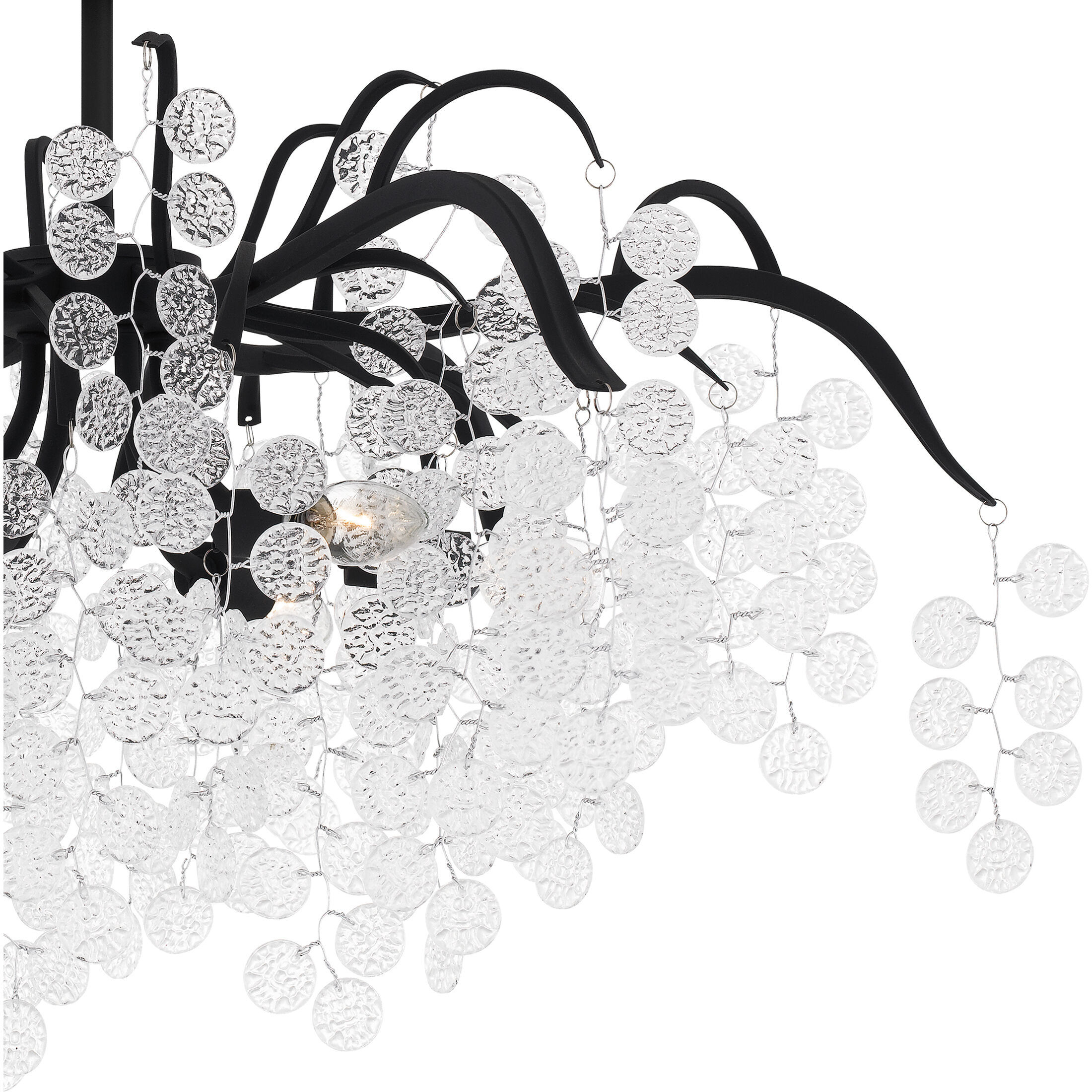 Maple 6 Light 29 inch Earth Black Semi-Flush Mount Ceiling Light, Extra Large
