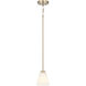Strayhan 1 Light 5.75 inch Modern Gold Mini Pendant Ceiling Light