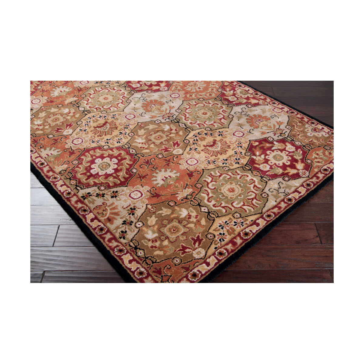 Caesar 168 X 120 inch Camel/Garnet/Khaki/Dark Brown/Black/Clay Rugs, Wool