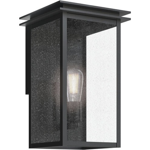 Arkville 1 Light 14 inch Textured Black Outdoor Wall Light, Medium