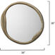 Organic 36 X 36 inch Antique Brass Mirror
