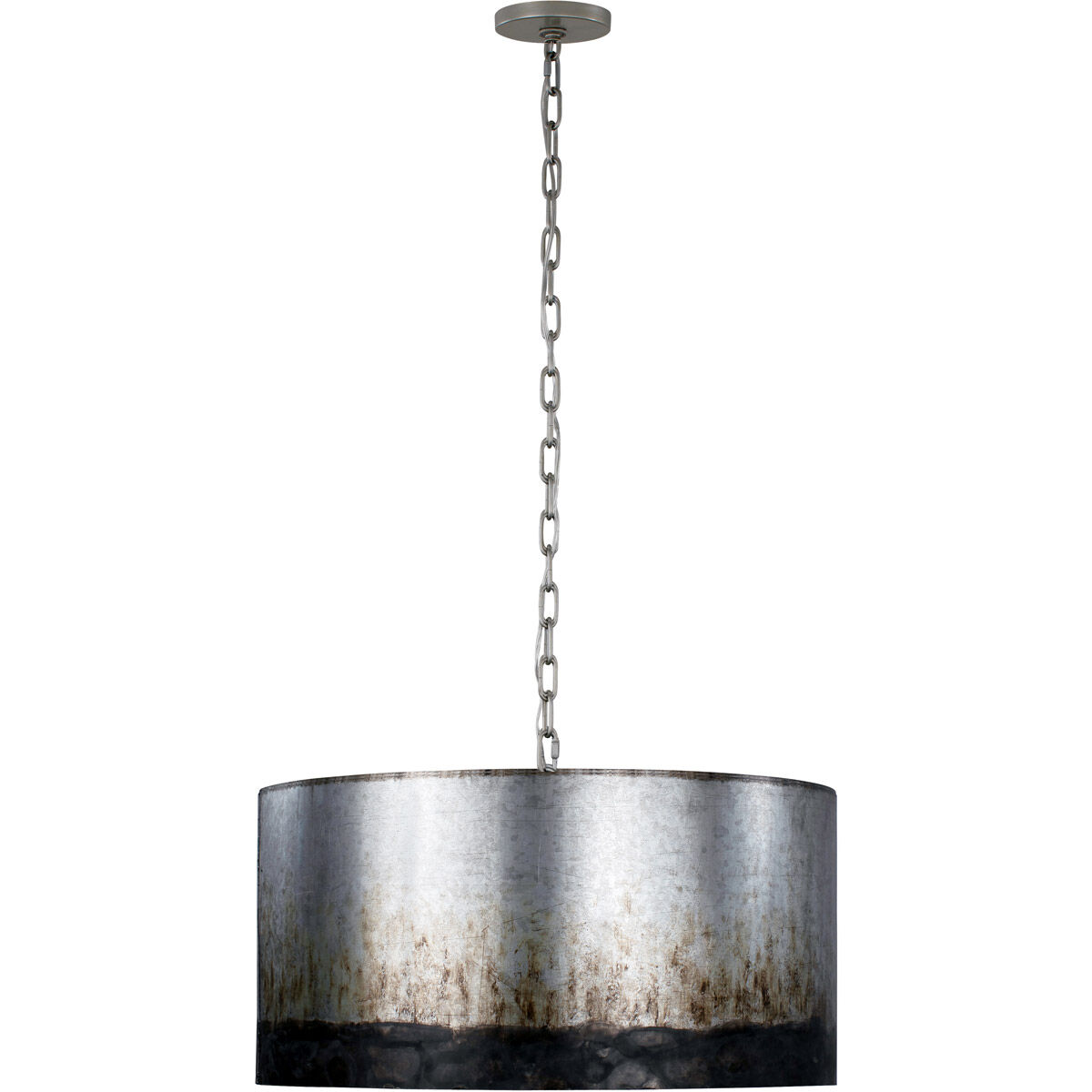 Cannery 4 Light 24 inch Ombre Galvanized Pendant Ceiling Light