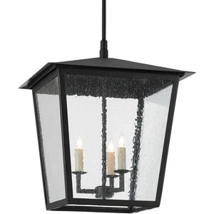 Bening 3 Light 16.75 inch Midnight Outdoor Hanging Lantern, Large