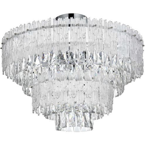 Emilia 8 Light 25 inch Chrome Flush Mount Ceiling Light