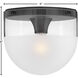 Beck LED 9 inch Black Indoor Flush Mount Ceiling Light