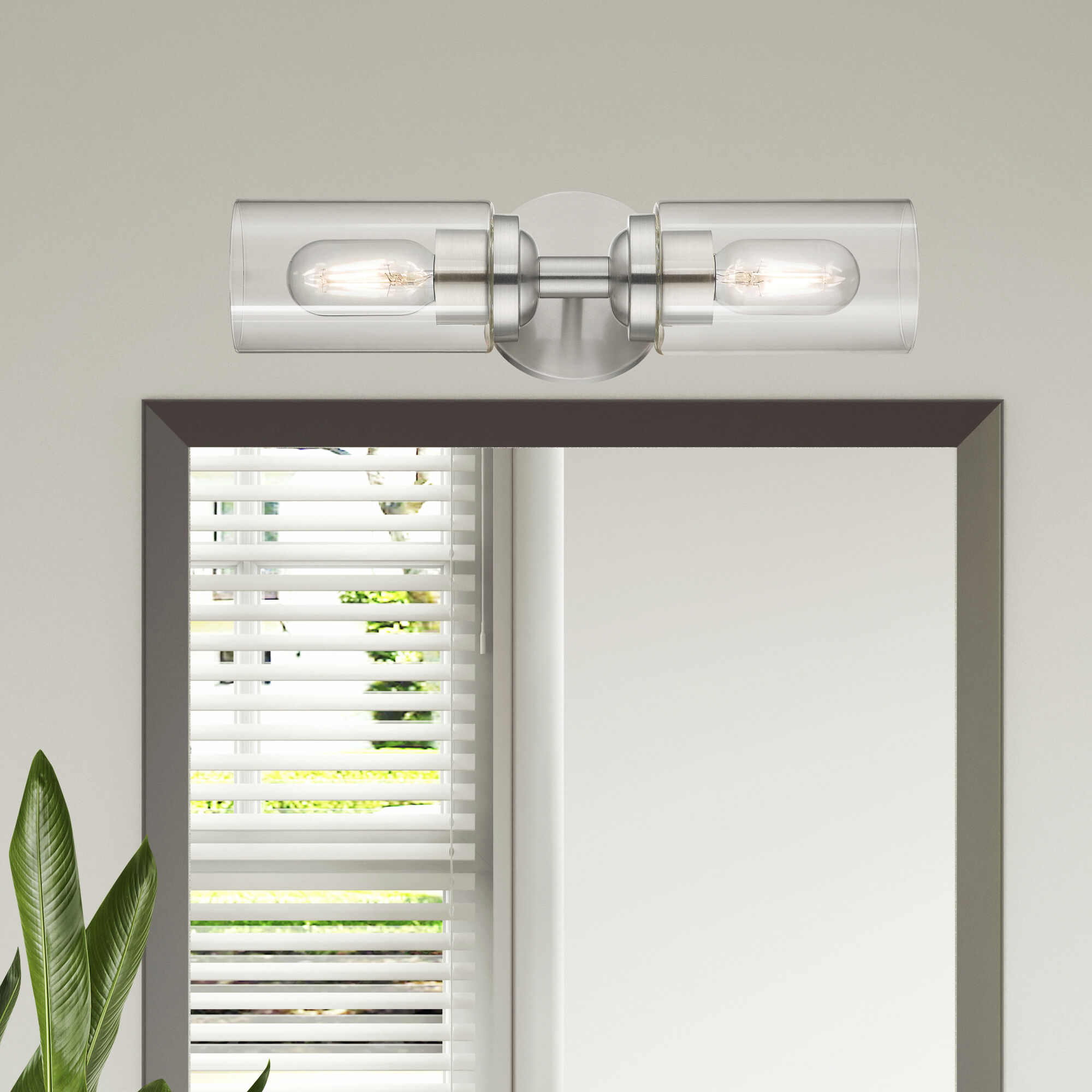 Whittier 2 Light 4.75 inch Brushed Nickel Vanity Sconce Wall Light