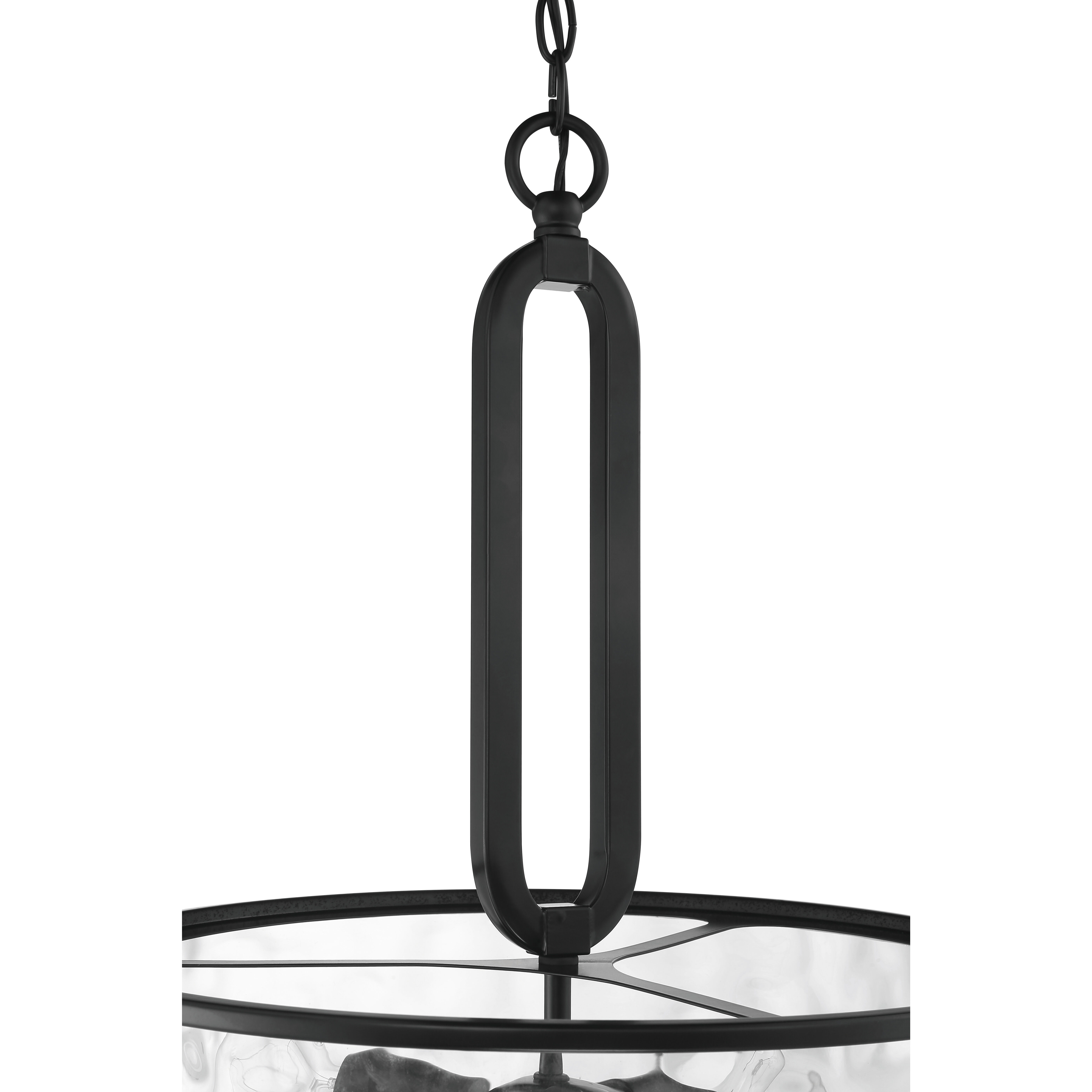 Collins 3 Light 18 inch Flat Black Pendant Ceiling Light