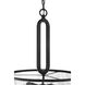 Collins 3 Light 18 inch Flat Black Pendant Ceiling Light