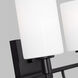 Oak Moore 4 Light 33.88 inch Midnight Black Bath Vanity Wall Light