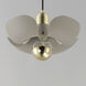 Poppy LED 11.75 inch Silver Gold and Satin Brass Single Pendant Ceiling Light